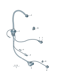 8E1971076AF-Harness-illumination For belt irradiation distance adj The model of
