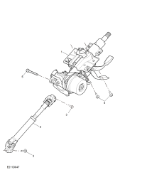 11034289-Shaft assy, steering intermediate