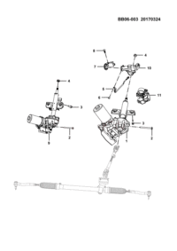 23930748-EPS steering column assy