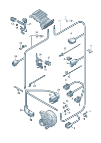 8J0971349C-Harness, Alternator 3g