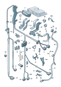 1J1971090DB-Harness, engine room Special item----- For automatic transmission 4th   F 1J-23040 80