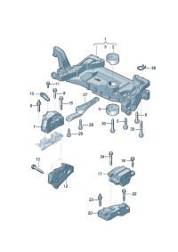 5C0199313P-Bracket, band Mounting rubber
