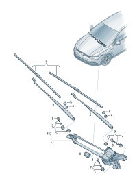 5HG955023-Wiper assy Motor, wiper
