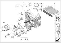 13717527115-Muffler, intake air