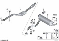 18307634319-Muffler assy-rr