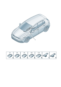 5HG971641-Harness, for center Engine mounting kit