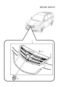 23917698-GRILLE ASSY F A