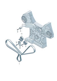 077109485F-BELT TENSIONER-AUDI-A4/A6/A8