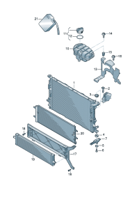 8R0121360C-Coolant cooler assy Bracket