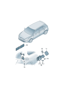 5G0809857-Bowl-filler conn Excludes: