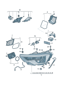 4K0941035C-Bundled with dot matrix LED headlamp  Note OT-instructions: