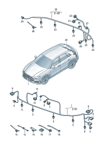 4M8971095AG-Harness, bumper