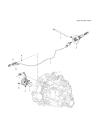 55484676-Pipe, clutch actuator (incl. 8)