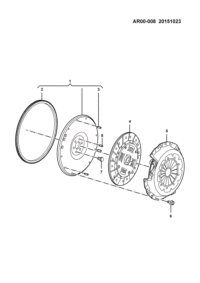 23886251-FLYWHEEL ASSY