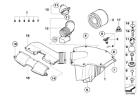 13717541736-Muffler, intake air