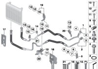 17227591711-Pipe, bracket oil cooler