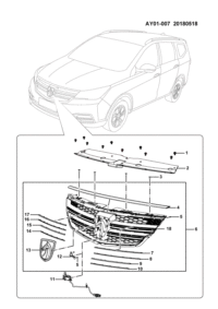 23966961-GRILLE ASSY F A
