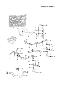 23935660-HOSE, HEATER WATER, OUTLET