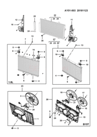 23965006-SUPPORT, RADIATOR, UPPER