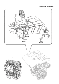 23549934-Cover, engine trim