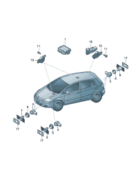 5M0998490-Housing, sensor PDC