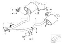 18107502185-Muffler assy-rr rh