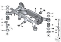33316770752-Member, rear axle frame