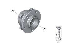 33412284149-WHEEL HUB WITH BEARING REAR332020