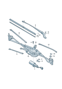 1K0955429C-Wiper blade, strap Cover