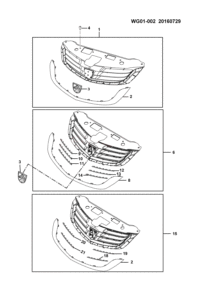 23856326-GRILLE ASSY F A