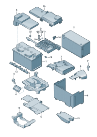 1C0937559E-Lid l, w/relay Holder