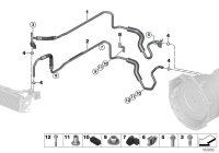 17222283580-Oil cooler pipe inlet