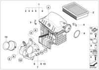 13717567157-Muffler, intake air