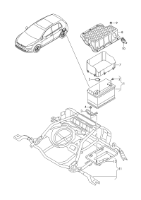 5Q0915435D-COVER,BATTERY