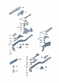 18G803091-Rail & stiffener And weld nut