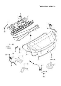 24537478-STRIKER ASSY-TRUNK LID LOCK