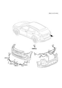 26295447-Harness, rear object alarm sensor