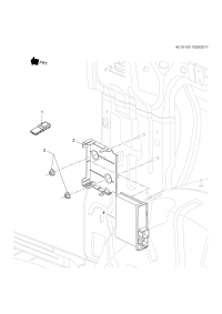 26278920-Bracket, door control module