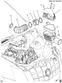 15236428-Duct, air cleaner outlet (incl. 12)