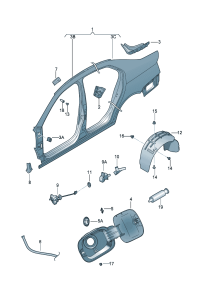 1K5809605-Enclosure, side