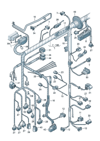 1H0973734-Receptacle, flat contact Connector Switch, back-up lamp