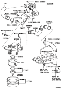 5913236050-HOSE, AIR CLEANER, NO.4