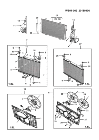 23884607-SUPPORT, RADIATOR, UPPER