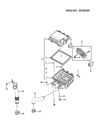 23862904-Filter element-air filter assy