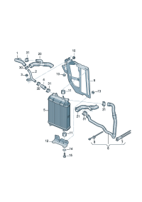 8K0121083-Coolant pipe