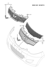23869671-GRILLE ASSY F A