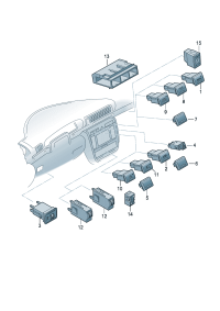 8D0941509H-Lamp sw Relay assy