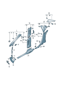 8V5867234A-Trim-a pillar