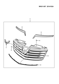 23913770-GRILLE ASSY F A