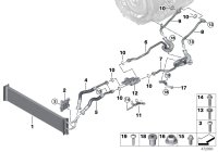17218619388-TRANSMISSION OIL COOLER BMW G30, G12, B48